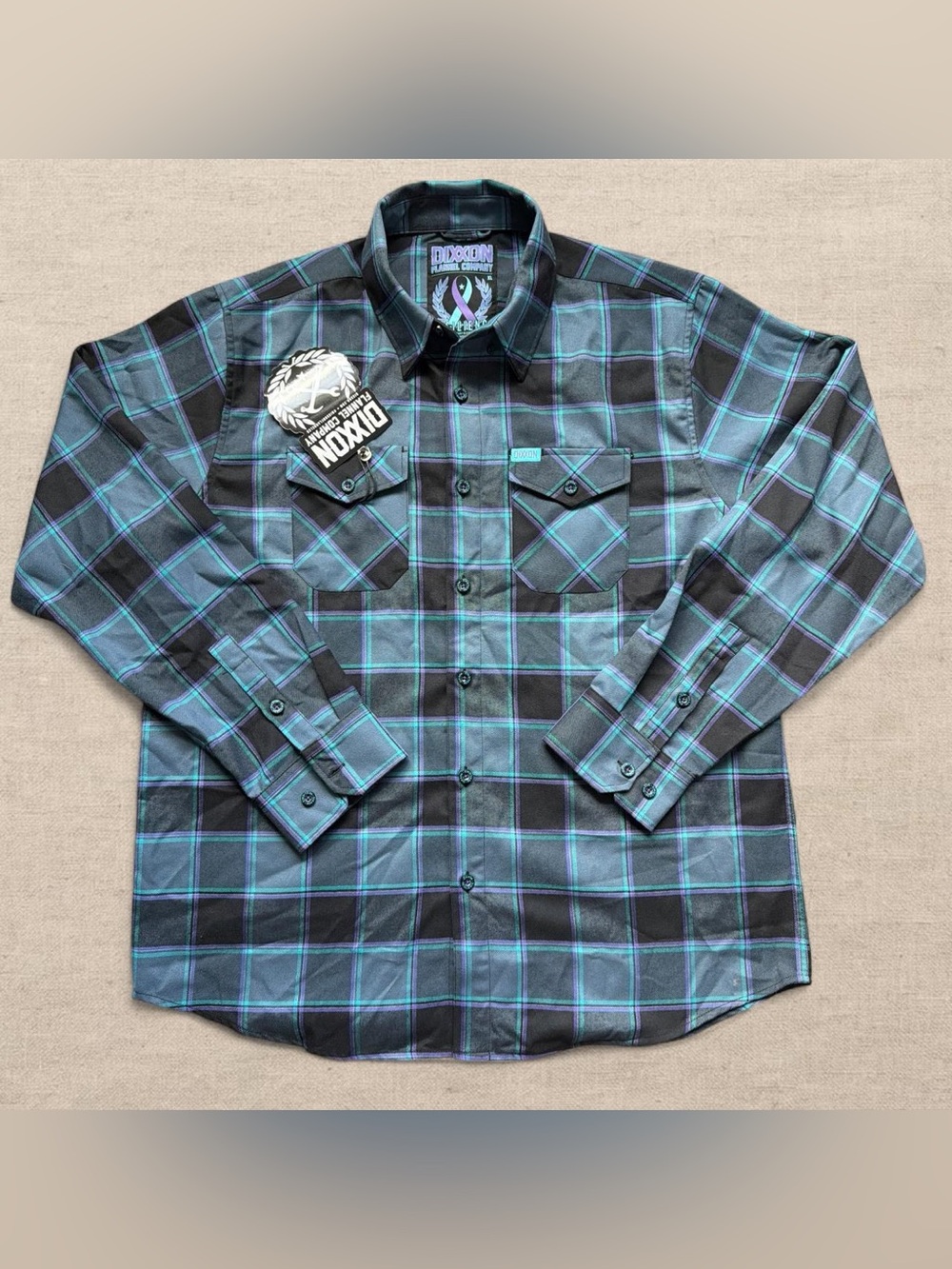 NWT Dixxon Flannel Company Resilience Plaid Mens Size XL Long Sleeve Shirt